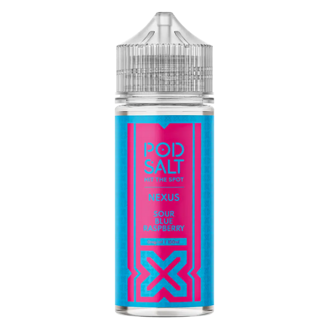 Pod Salt Sour Blue Raspberry 100ml Vape Juice By Nexus