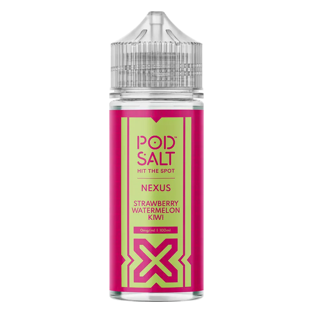Pod Salt Strawberry Watermelon Kiwi 100ml Vape Juice By Nexus