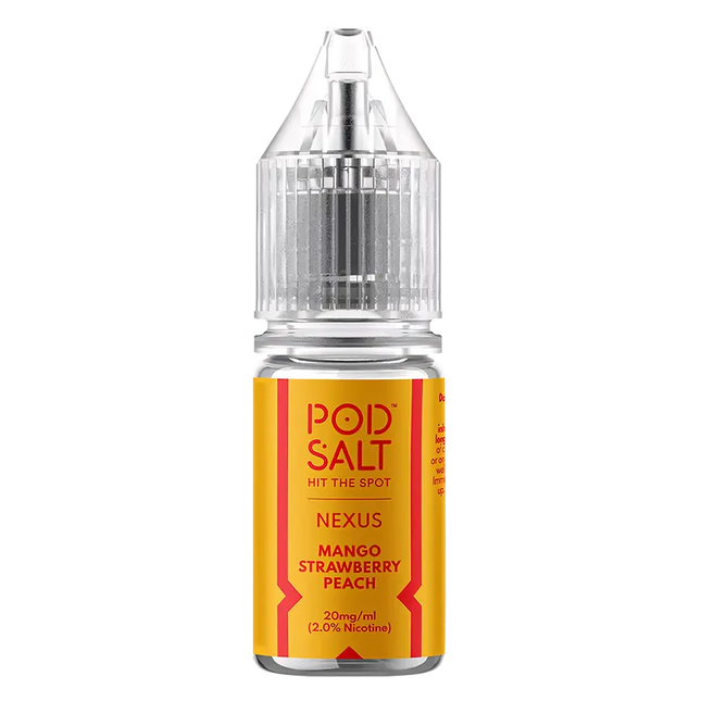 Pod Salt Nexus Mango Strawberry Peach Nic Salt Vape Juice - Scent Vape