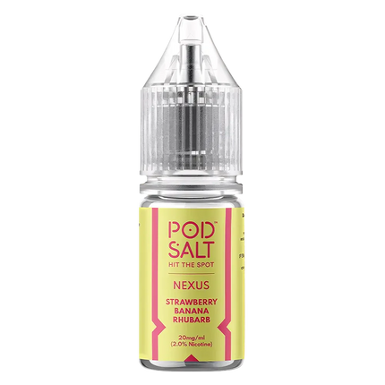 Pod Salt Nexus Strawberry Banana Rhubarb Nic Salt Vape Juice - Scent Vape