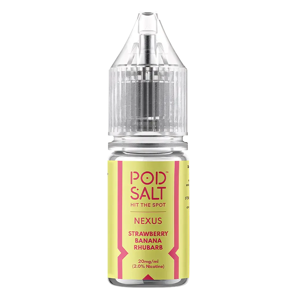 Pod Salt Nexus Strawberry Banana Rhubarb Nic Salt Vape Juice