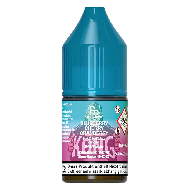 R And M Tornado 7000 Blueberry Cherry Cranberry Nic Salt Vape Juice - Scent Vape