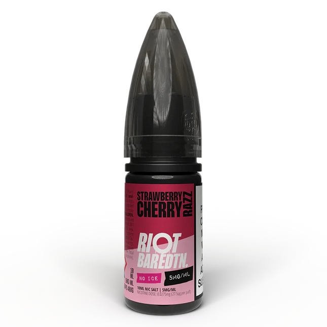 Riot Squad Bar Edtn Strawberry Cherry Razz No Ice Nic Salt E-Liquid - Scent Vape