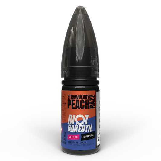 Riot Squad Bar Edtn Strawberry Peach Razz No Ice Nic Salt E-Liquid